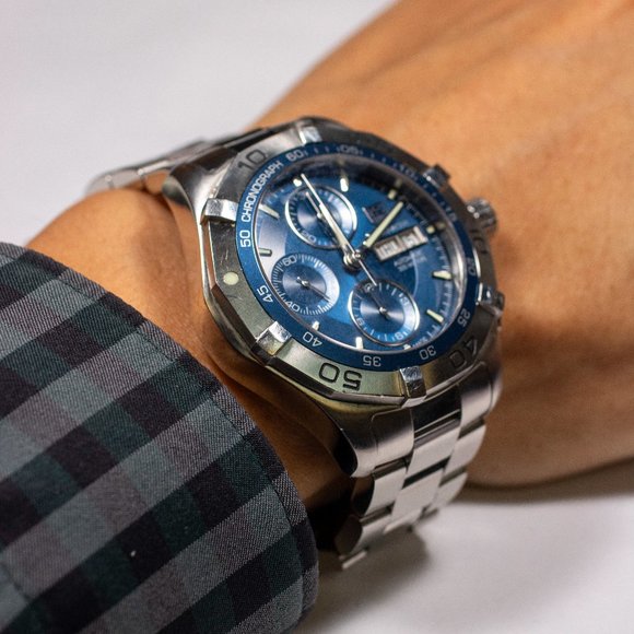 Tag Heuer Aquaracer Chronograph Day Date Men's Watch CAF2012.BA0815